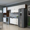 Ver imagem 1 de Armário de Cozinha Compacta 5 Peças sem Tampo com Espaço para Forno Safira Luciane Móveis