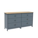 Ver imagem 2 de Cômoda Colonial 6 Gavetas 136cm Mel Petróleo
