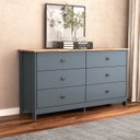 Ver imagem 1 de Cômoda Colonial 6 Gavetas 136cm Mel Petróleo