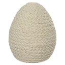 Ver imagem 1 de Ovo Decorativo de Páscoa com Corda Bege 14x12x12cm