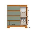 Ver imagem 3 de Cômoda Sapateira 1 Porta e 4 Gavetas
