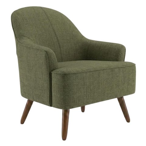 Poltrona Decorativa Naomi Pes Madeira Linho Color Trend Tca 307 Moll