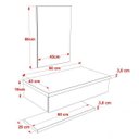 Ver imagem 5 de Bancada para Banheiro com Cuba Abaulada L42 Prateleira e Espelheira 606w Metrópole 