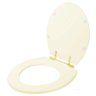 Assento Sanitário Convencional Oval Biscuit (bege Claro) para Louça Incepa com Ferragem Dourada - 2