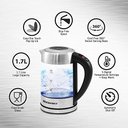 Ver imagem 2 de Elite Gourmet Ekt-1789d Chaleira Elétrica Programável 1,7l Vidro