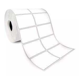 Etiqueta 50x25 2 Colunas Couche 1 Rolo C/2000 Etiquetas