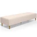 Ver imagem 1 de Puff Decorativo Bali W01 Pés Palito 210x60cm Suede Bege - Lyam Decor