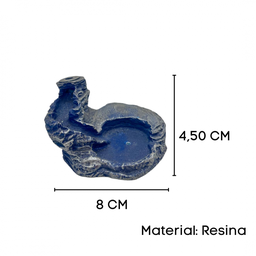 Incensário Cascata 4,5 Cm Universal Resina - Selecione a Cor:azul Escuro - 2