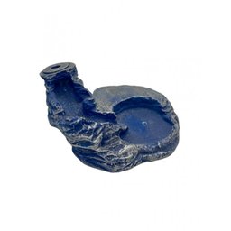 Incensário Cascata 4,5 Cm Universal Resina - Selecione a Cor:azul Escuro - 4