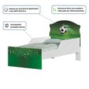 Ver imagem 3 de Cama Infantil Futebol com Colchão Mini Cama MDF Branco Cambel Móveis