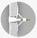 Ver imagem 2 de Bucha P/ Gesso N2 15-23mm Sândalo 50pçs