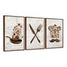 Kit 3 Quadros Decorativos Cozinha Retrô Moderno Luxo - 1
