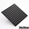 Ducha Chuveiro Preto 20x20 Black Com Braço 40cm Luxo Soft Inox - 4