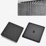 Ducha Chuveiro Preto 20x20 Black Com Braço 40cm Luxo Soft Inox - 3