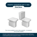 Ver imagem 4 de Assento Sanitário Laqueado Polo Branco para vaso Deca