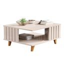 Ver imagem 1 de Mesa de Centro Ripada Açaí Off White Jb Bechara