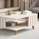 Ver imagem 3 de Mesa de Centro Ripada Açaí Off White Jb Bechara