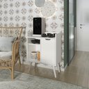 Ver imagem 2 de Balcão Cozinha Retrô com 1 Porta e Prateleiras Multimóveis CR20100 Branco