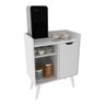 Balcão Cozinha Retrô com 1 Porta e Prateleiras Multimóveis CR20100 Branco - 1