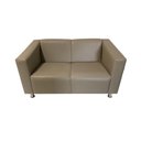 Ver imagem 4 de Sofá Nilo Sala Recepção 2 Lugares - Bege - Cor: Bege