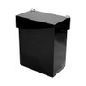 Lixeira Acrílico 6 Litros com Tampa e Abertura Horizontal Centauri Acrílicos LX-H Preto - 1