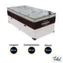 Ver imagem 3 de Cama Box Baú Solteiro Branco e Colchão Sleep King Molas Ensacadas Ortobom