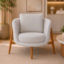 Ver imagem 2 de Poltrona Lume Linho Cinza Claro - Sallar Home