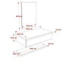 Ver imagem 5 de Bancada para Banheiro 80cm com Cuba Folha F44 Prateleira e Espelheira 806W Metrópole Branco/Chess