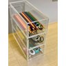 Gaveteiro Organizador Acrílico 3 Gavetas Compacto Vertical - 4
