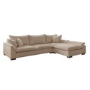 Ver imagem 3 de Sofá de Canto 6 Lugares com Chaise Modulado 280cm com Base em Madeira Maciça Dominique