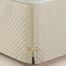 Saia Box Casal King Matelassado Serve para Cama Baú:creme - 4