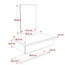 Ver imagem 5 de Bancada para Banheiro 80cm com Cuba Aria RT41 Prateleira e Espelheira 806W Metrópole Branco/Chess