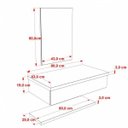 Ver imagem 5 de Bancada para Banheiro 80cm com Cuba Aria Rt41 Prateleira e Espelheira 806W Metrópole 