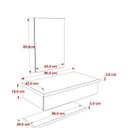 Ver imagem 5 de Bancada para Banheiro 80cm com Cuba Aria RT41 Prateleira e Espelheira 806W Metrópole Marrom/Nogal