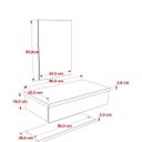 Ver imagem 5 de Bancada para Banheiro 80cm com Cuba Aria Rt41 Prateleira e Espelheira 806W Metrópole 