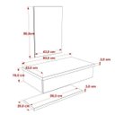 Ver imagem 5 de Bancada para Banheiro 80cm com Cuba Aria RT41 Prateleira e Espelheira 806W Metrópole Preto/Ônix