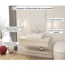 Ver imagem 7 de Bancada para Banheiro 80cm com Cuba Aria Rt41 Prateleira e Espelheira 806W Metrópole 