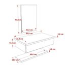 Ver imagem 5 de Bancada para Banheiro 80cm com Cuba Q39 Prateleira e Espelheira 806W Metrópole Branco/Chess
