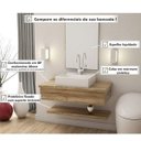 Ver imagem 7 de Bancada para Banheiro 80cm com Cuba Q39 Prateleira e Espelheira 806W Metrópole