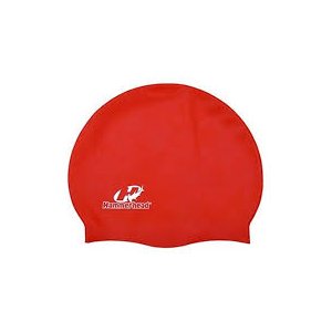 Touca para Natação de Silicone Hammerhead Lisa Vermelho