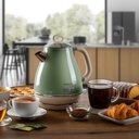 Ver imagem 3 de Chaleira Elétrica Vintage Retro Verde Água 220v 1,7l Aço Inox