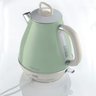 Chaleira Elétrica Vintage Retro Verde Água 220v 1,7l Aço Inox - 5