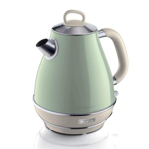 Chaleira Elétrica Vintage Retro Verde Água 220v 1,7l Aço Inox