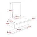 Ver imagem 5 de Bancada para Banheiro 80cm com Cuba Q39 Prateleira e Espelheira 806W Metrópole
