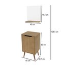 Ver imagem 2 de Armário de Banheiro 45cm 1 Porta com Espelho BN3691 Amêndoa - Tecno Mobili