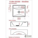 Ver imagem 6 de Bancada para Banheiro 80cm com Cuba Q39 Prateleira e Espelheira 806W Metrópole Marrom/Nogal