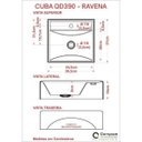 Ver imagem 6 de Bancada para Banheiro 80cm com Cuba Q39 Prateleira e Espelheira 806W Metrópole Branco/Snow