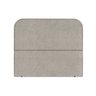 Cabeceira Estofada Queen Alana 90cm Boucle Bege Escuro - 1