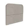 Cabeceira Estofada Queen Alana 90cm Boucle Bege Escuro - 2