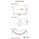 Ver imagem 5 de Conjunto para Banheiro Gabinete 80cm Cuba Abaulada L42 Prateleira e Espelheira 806W Metrópole Compac